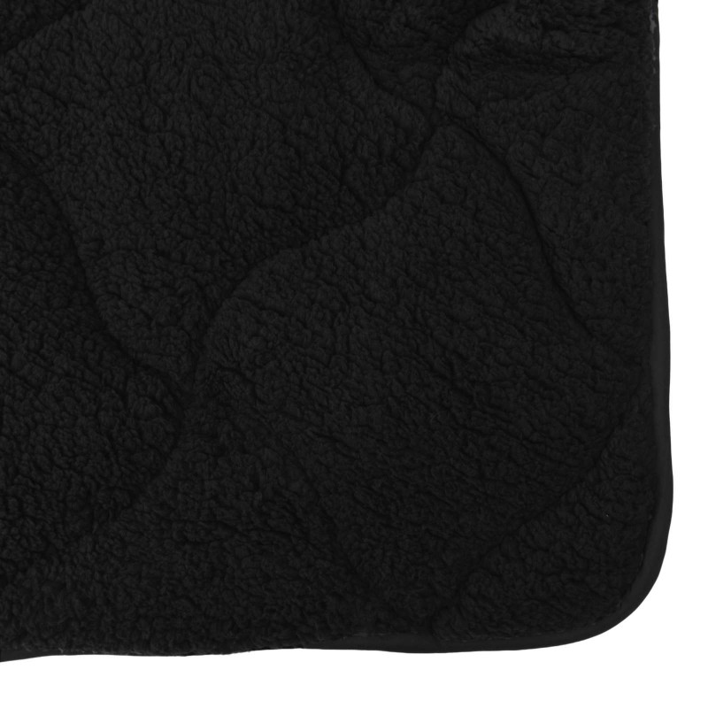 Letni Kołdra Czarny 140 x 220 cm Mikrofibra i Fleece Teddy