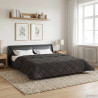Zimowa Kołdra Antracyt 200 x 200 cm Mikrofibra i Fleece Teddy