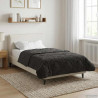 Zimowa Kołdra Antracyt 135 x 200 cm Mikrofibra i Fleece Teddy