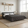 Zimowa Kołdra Antracyt 200 x 220 cm Mikrofibra i Fleece Teddy