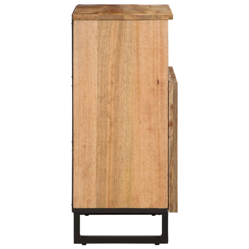 Szafka, 60x34x75 cm, lite surowe drewno mango