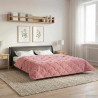 Zimowa Kołdra Różowy 200 x 240 cm Mikrofibra i Fleece Teddy