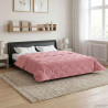 Zimowa Kołdra Różowy 200 x 220 cm Mikrofibra i Fleece Teddy