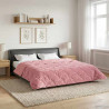 Zimowa Kołdra Różowy 240 x 260 cm Mikrofibra i Fleece Teddy