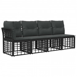 Sofa ogrodowa 4-osobowa z lewym podłokietnikiem 4 pcs