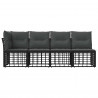 Sofa ogrodowa 4-osobowa z lewym podłokietnikiem 4 pcs