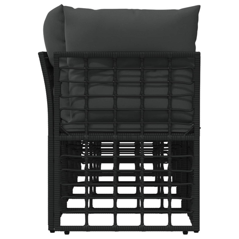 Sofa ogrodowa 4-osobowa z lewym podłokietnikiem 4 pcs