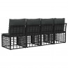 Sofa ogrodowa 4-osobowa z lewym podłokietnikiem 4 pcs
