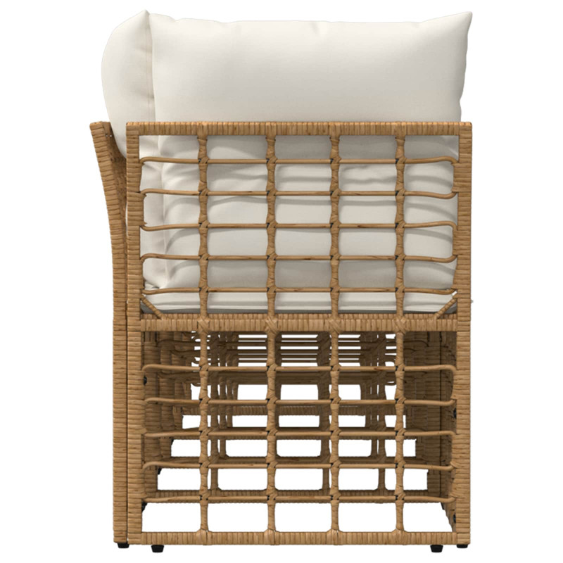 Sofa ogrodowa 4-osobowa z lewym podłokietnikiem 4 pcs
