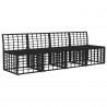 Sofa ogrodowa 4-osobowa bez podłokietników 4 pcs