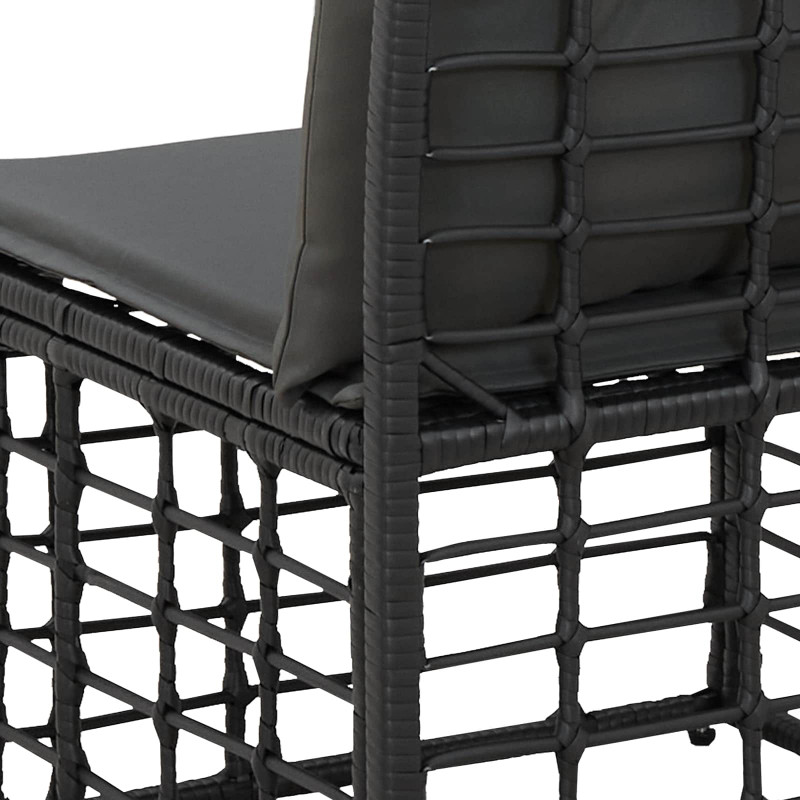 Sofa ogrodowa 4-osobowa bez podłokietników 4 pcs