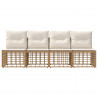Sofa ogrodowa 4-osobowa bez podłokietników 4 pcs