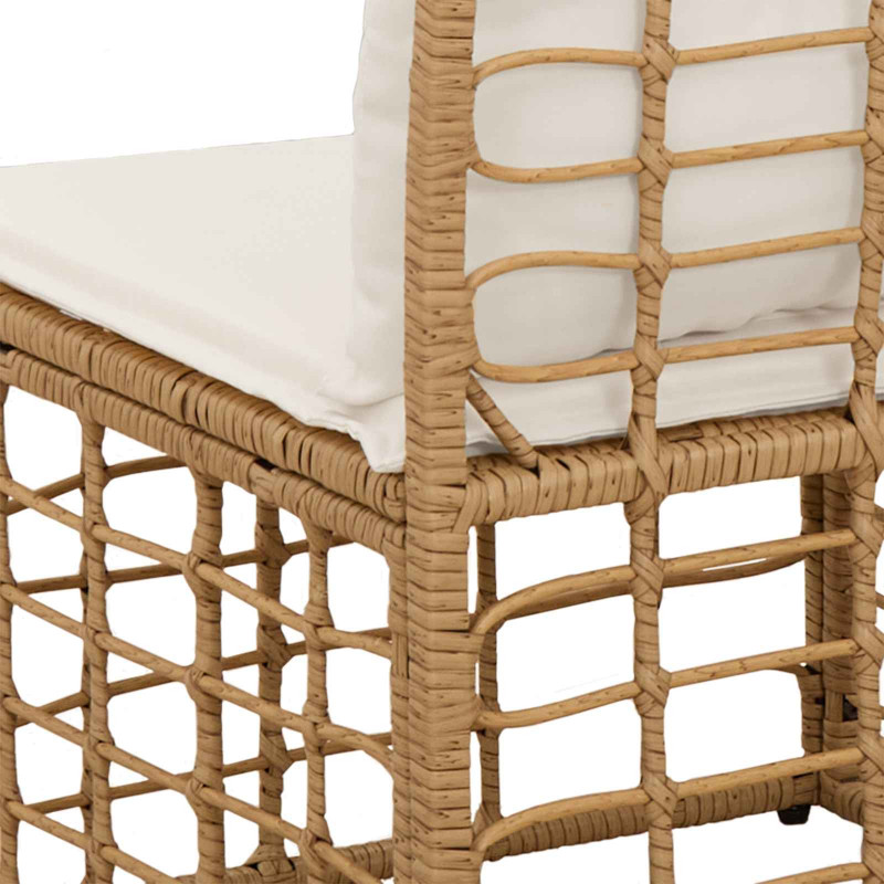 Sofa ogrodowa 4-osobowa bez podłokietników 4 pcs