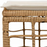 Pufa ogrodowa naturalny polirattan