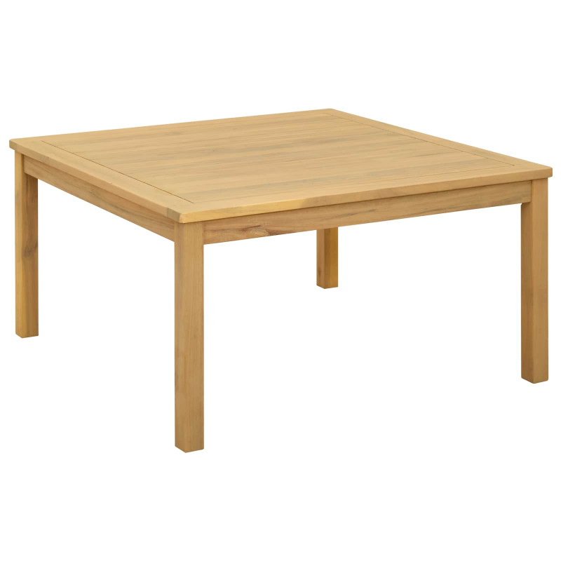Stolik kawowy Jasna akacja 85 x 85 x 45 cm Lite Drewno Akacji