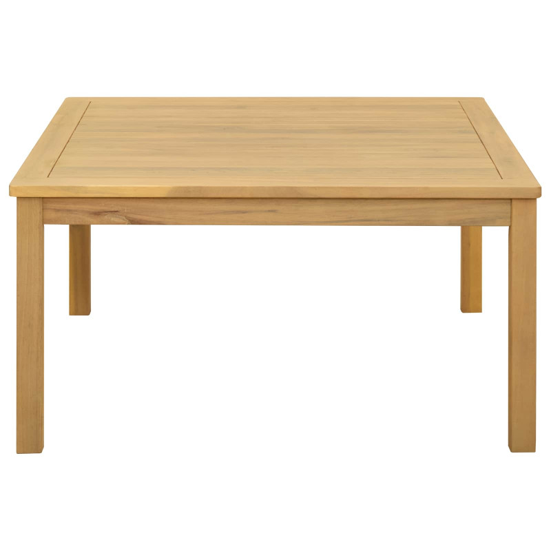 Stolik kawowy Jasna akacja 85 x 85 x 45 cm Lite Drewno Akacji