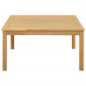 Stolik kawowy Jasna akacja 85 x 85 x 45 cm Lite Drewno Akacji