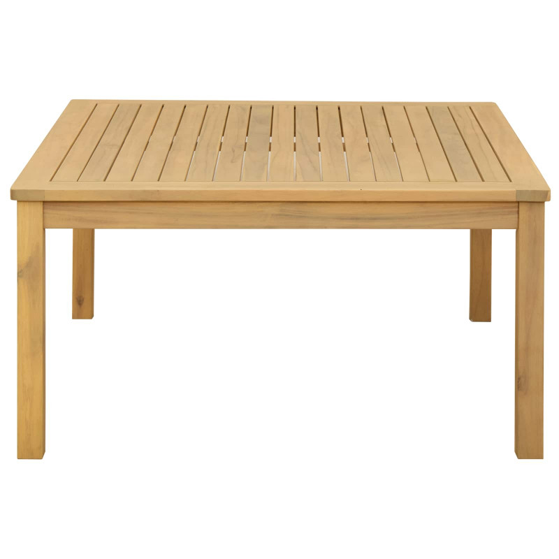 Stolik kawowy Jasna akacja 85 x 85 x 45 cm Lite Drewno Akacji