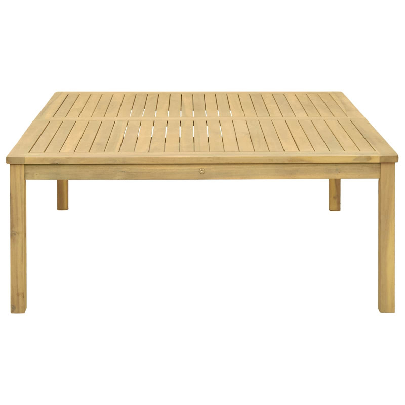 Stolik kawowy Jasna akacja 110 x 110 x 45 cm Lite Drewno Akacji