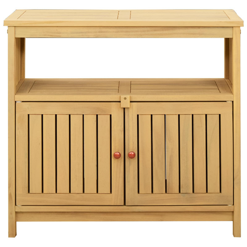 Stół konsolowy do ogrodu Jasna akacja 80 x 35 x 75 cm