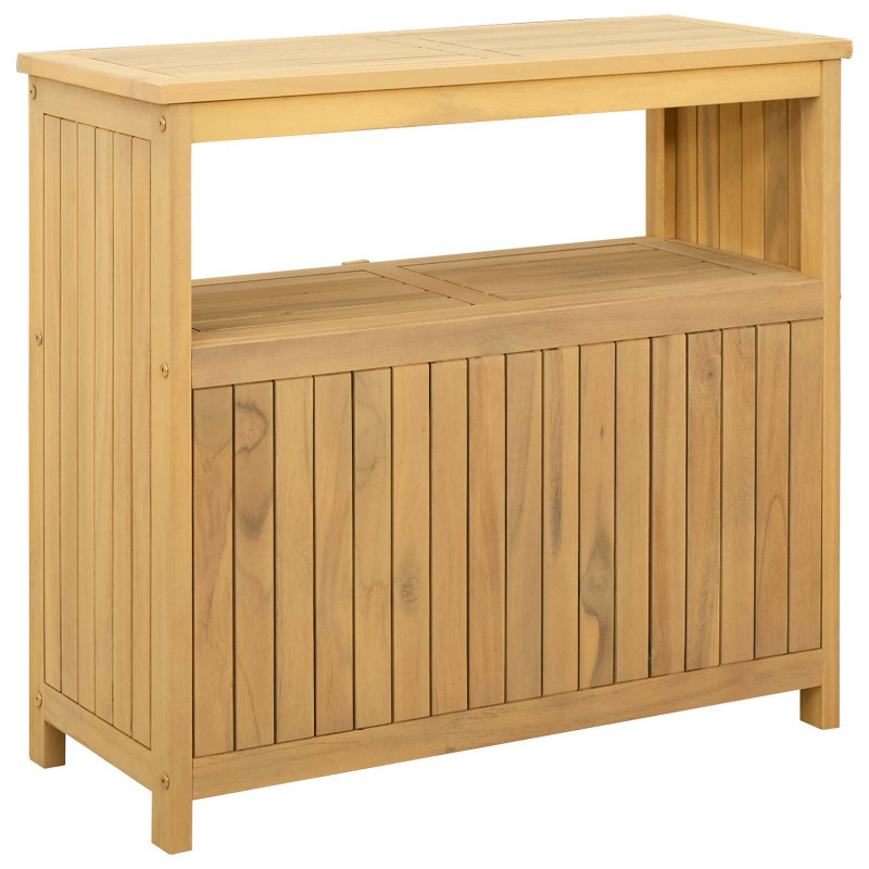 Stół konsolowy do ogrodu Jasna akacja 80 x 35 x 75 cm