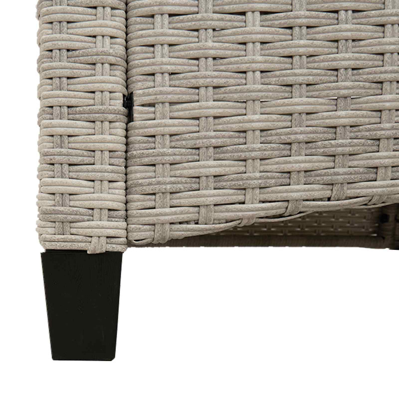 Ławka ogrodowa z poduszką 105 x 60 x 112 cm stal