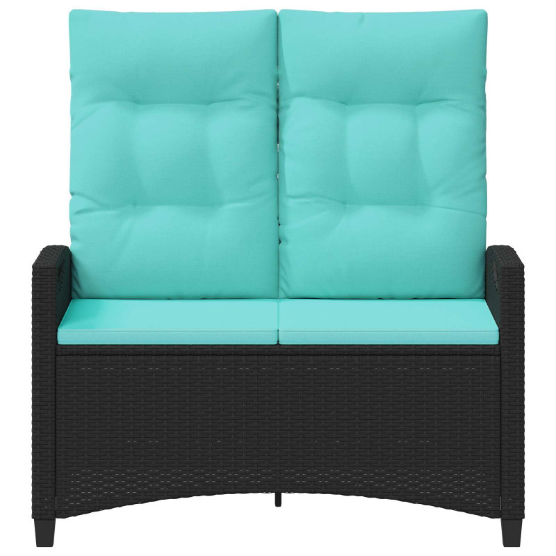 Ławka ogrodowa z poduszką 105 x 60 x 112 cm stal