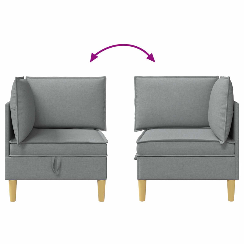 Sofa z miejscem do przechowywania tkanina