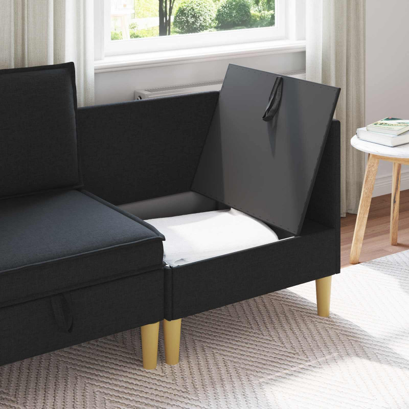 Sofa z miejscem do przechowywania tkanina