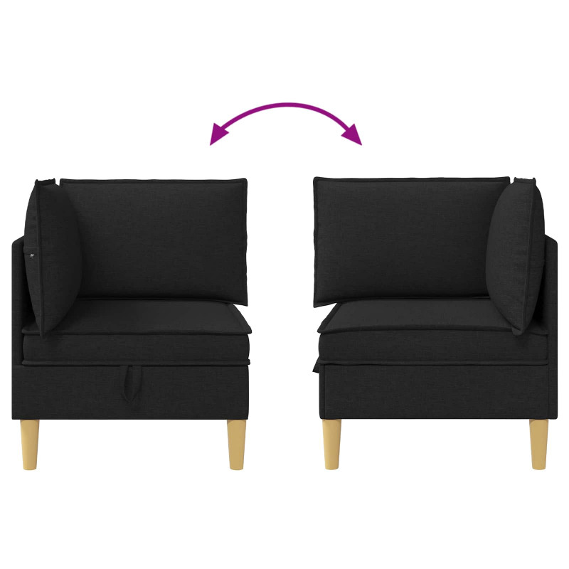 Sofa z miejscem do przechowywania tkanina