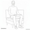 Sofa z miejscem do przechowywania tkanina