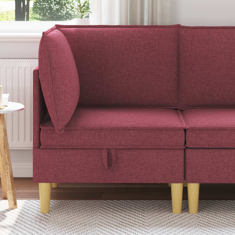 Sofa z miejscem do przechowywania tkanina