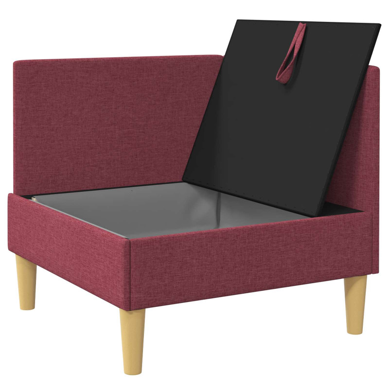 Sofa z miejscem do przechowywania tkanina