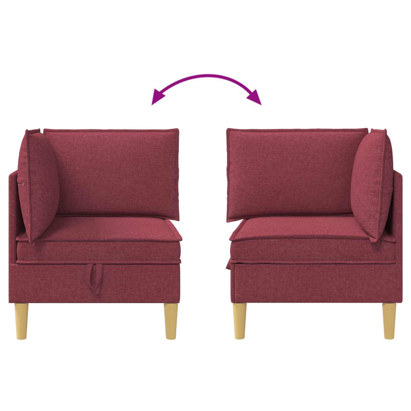Sofa z miejscem do przechowywania tkanina