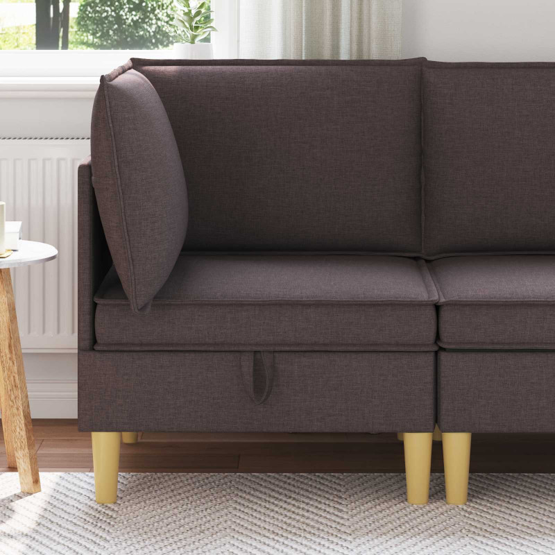 Sofa z miejscem do przechowywania tkanina
