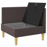 Sofa z miejscem do przechowywania tkanina