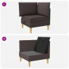 Sofa z miejscem do przechowywania tkanina