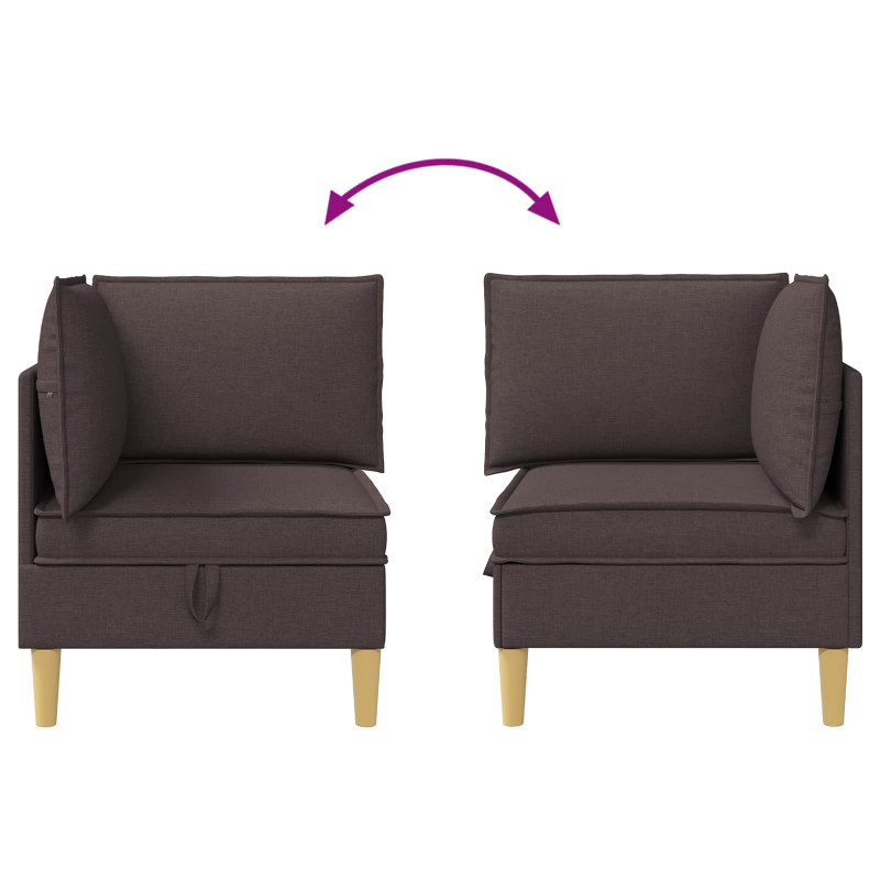 Sofa z miejscem do przechowywania tkanina