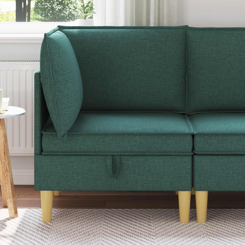 Sofa z miejscem do przechowywania tkanina