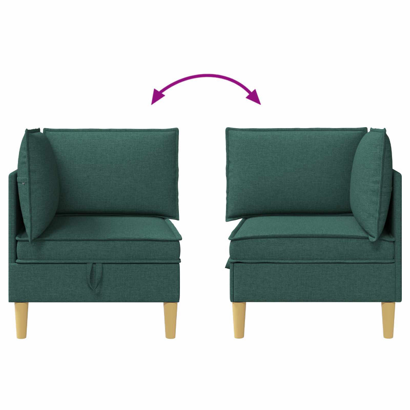 Sofa z miejscem do przechowywania tkanina