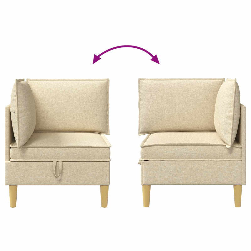 Sofa z miejscem do przechowywania tkanina