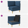 Sofa z miejscem do przechowywania tkanina
