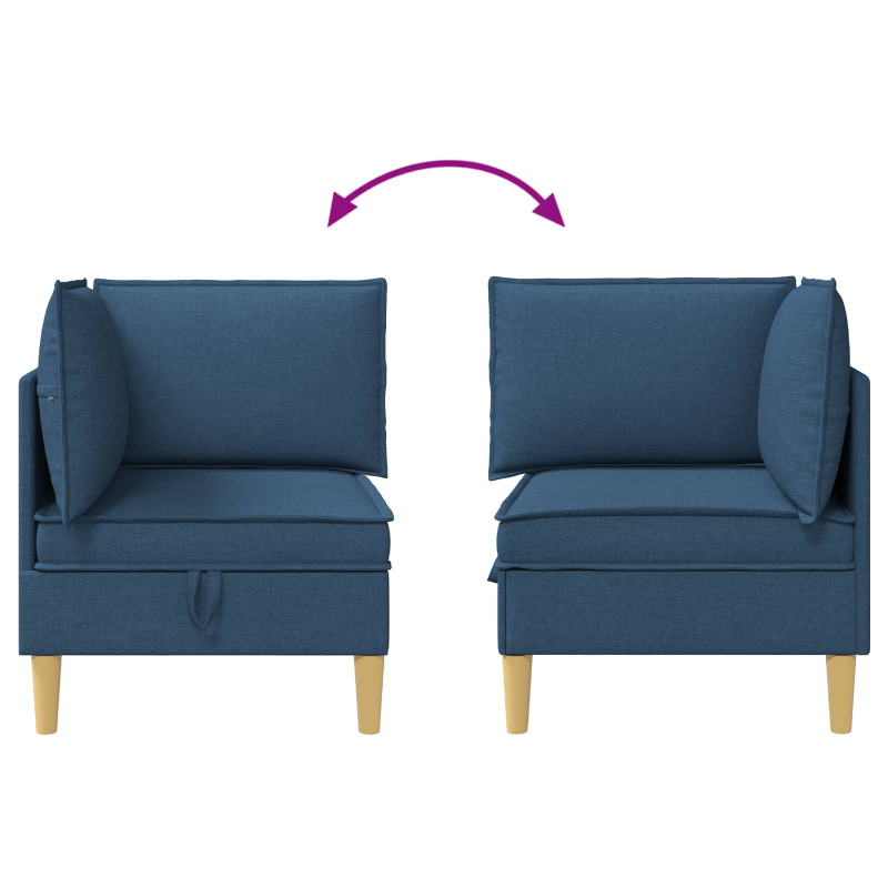 Sofa z miejscem do przechowywania tkanina