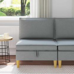 Sofa z miejscem do przechowywania tkanina