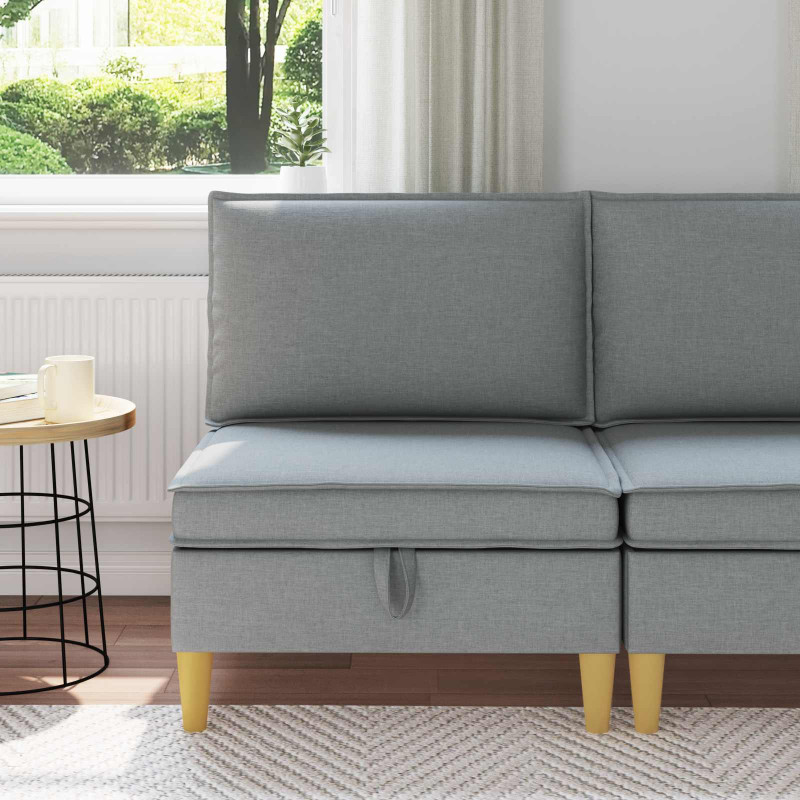 Sofa z miejscem do przechowywania tkanina