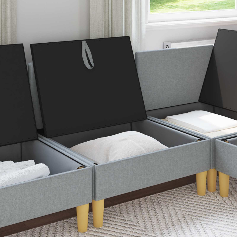 Sofa z miejscem do przechowywania tkanina
