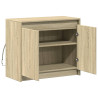 Szafka z LED, dąb sonoma, 72x34x61 cm, materiał drewnopochodny