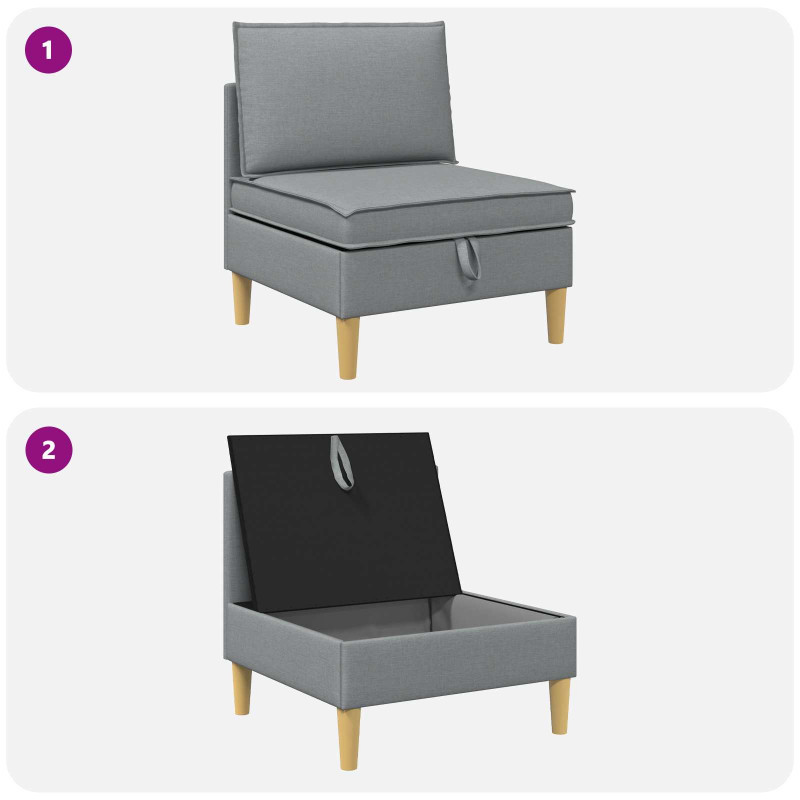 Sofa z miejscem do przechowywania tkanina