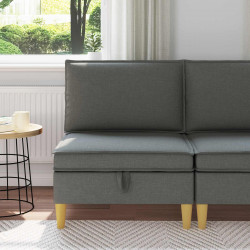 Sofa z miejscem do przechowywania tkanina
