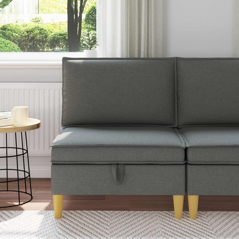 Sofa z miejscem do przechowywania tkanina